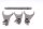 Shift fork set, shift shaft, gearbox forks Honda XL 1000 V Varadero SD01 99-00