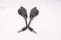 Taustapeilisarja, vasen ja oikea, musta, suorakaiteen muotoinen, peilipari Kawasaki Z 900 B 18-18