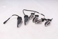 Blinklyssæt klart glas LED sort venstre højre universal Ducati universell