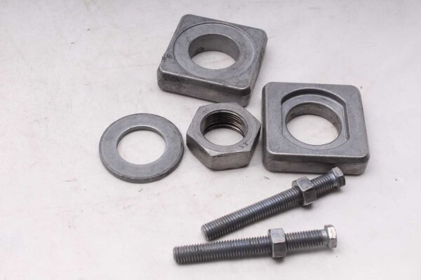 Kettenspanner Schwinge Spannblock Satz Einstellschraube Mutter Ducati universell
