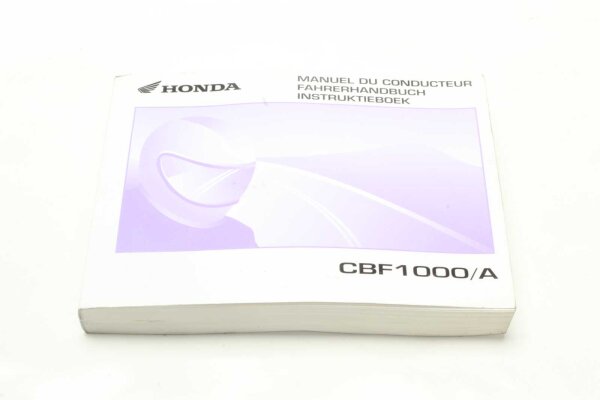 Manuale del conducente, istruzioni per luso, manuale 37MFAC10 Honda CBF 1000 F SC58 06-11