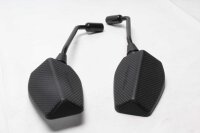 Kulfiberlook-spejle, par venstre og højre, bakspejle Aprilia SX 125 SM 21-21