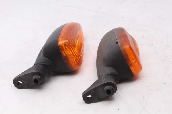 Rear left and right indicator pair, orange housing BMW R 1200 GS K25 0307 R12 04-07
