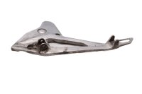 Bevestigingsplaat voor voetsteunbeugel links van de...