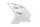 Front left side fairing, racing fairing, white Ducati 848 848 Evo 13-13
