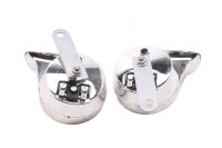 Doppelhorn verchromt Hupe links rechts Triumph Bonneville...