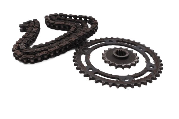 Kit catena, set di trasmissione, pignone, catena, ingranaggio BMW F 700 GS 0B01 E8GS 12-16