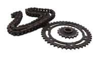 Kit chaîne, transmission, pignon, chaîne,...