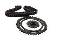 Kit chaîne, transmission, pignon, chaîne,...
