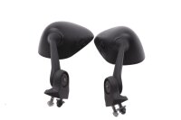 Par de espejos negros, izquierdo y derecho, espejos retrovisores, manillar. Yamaha YZF-R6 600 16-16