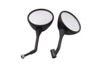 Rückspiegel Satz links rechts Lenker schwarz rund...