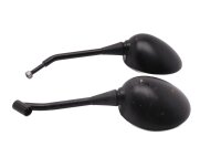 Rückspiegel Satz links rechts Lenker schwarz rund...