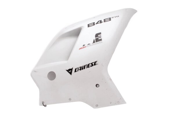 Front right side panel cover, white, scratches Ducati 848 848 Evo 13-13
