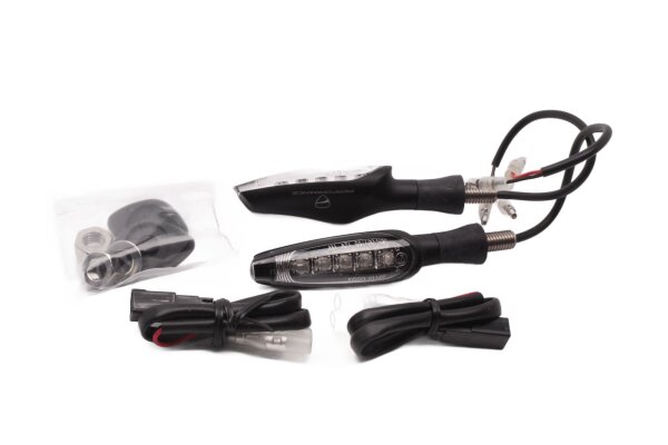 Clignotants LED gauche et droite Koso, feu de position universel noir Ducati universell