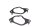 Guarnizione del collettore di aspirazione, guarnizione del carburatore, guarnizione del tubo di aspirazione Yamaha MT-01 RP18 09-10