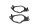 Guarnizione del collettore di aspirazione, guarnizione del carburatore, guarnizione del tubo di aspirazione Yamaha MT-01 RP18 09-10