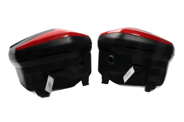 Zijkoffers, bagageset, links en rechts, rood en zwart Ducati Multistrada 1260 S 18-18
