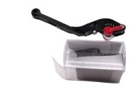 Levier de frein réglable, pliable, usiné CNC, noir/rouge Ducati universell