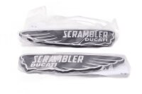 Tank emblem klistermærke vinge dekoration sæt logo bogstaver sort Ducati universell