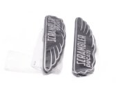 Tank emblem klistermærke vinge dekoration sæt logo bogstaver sort Ducati universell