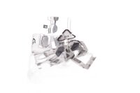 Juego de cerraduras para maletas laterales de aluminio, 6 cerraduras, sistema de equipaje Suzuki universell