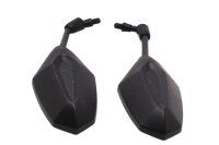 Een paar spiegels, links en rechts, achteruitkijkspiegels, zwart, rechthoekig Honda NC 700 S RC61 12-13