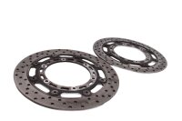 Discos de freno delanteros perforados, juego de discos Yamaha FZS 1000 Fazer RN06 01-05