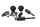Crash bars, crash pads, left and right Kawasaki Z 650 Euro 5 ER650K 20-22