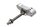 Lower fork bridge, steering head bearing, steering tube clamp Hyosung GT 650 GT650 04-07