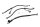 Bromsledningssats, bromsslang, hydraulledning Hyosung GT 650 GT650 04-07
