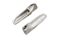 Rear passenger footrests, left and right, pair, ribbed BMW K 1200 S K12S K40 05-08