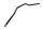 Sort styr, 22,3 mm rørdiameter, motorcykel Honda CBR 900 RR SC50 02-03