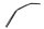 Sort styr, 22,3 mm rørdiameter, motorcykel Honda CBR 900 RR SC50 02-03