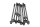 Cylinder head bolt set, valve cover, engine Hyosung GT 650 GT650 04-07