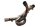 Collettore di scarico, tubo di scarico, flangia, morsetto, percorso di scarico Hyosung GT 650 GT650 04-07