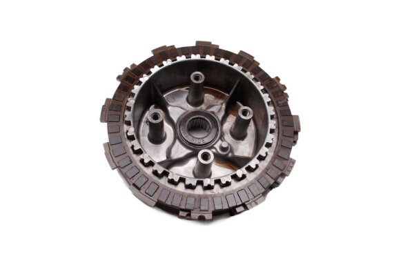Clutch basket, friction plate pack, pressure plate Honda NX 650 Dominator RD08 95-02