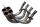 Udstødningsmanifold, udstødningsmanifold, udstødningsrør, udstødningsrør Honda CBR 900 RR SC50 02-03