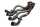 Udstødningsmanifold, udstødningsmanifold, udstødningsrør, udstødningsrør Honda CBR 900 RR SC50 02-03