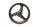 Front wheel rim 17 inch 3 spokes front Triumph Sprint ST1050 215NA 05-10