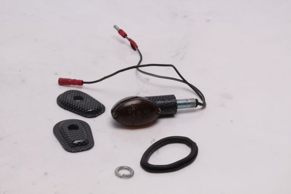 Blinker vorne links Carbonoptik Gehäuse amber Glas Honda CBR 900 RR SC50 02-03