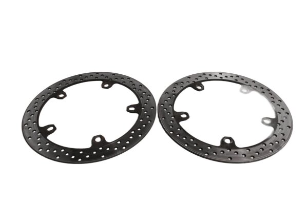 Front drilled brake disc set, brake rotor pair BMW F 800 S E8ST K71 0216 05-11