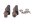 Passenger footrest rubber pads rear left BMW F 800 S E8ST K71 0216 05-11