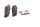 Passenger footrest rubber pads rear left BMW F 800 S E8ST K71 0216 05-11