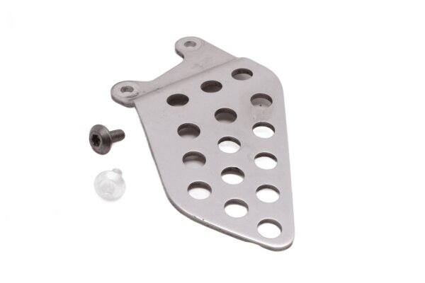 Heel guard, left footrest bracket, splash guard Honda CBR 900 RR SC50 02-03