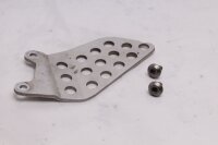 Heel guard, left footrest bracket, splash guard Honda CBR 900 RR SC50 02-03