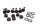 Chainring carrier mounting screws and nuts Honda CBR 900 RR SC50 02-03