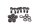 Chainring carrier mounting screws and nuts Honda CBR 900 RR SC50 02-03