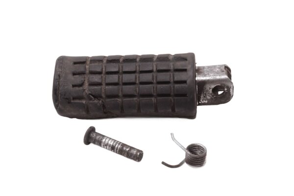 Front right footrest, drivers rubber pad, holder, pin Honda CBX 650 RC13 83-87