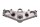 Upper fork bridge, steering head clamp bracket Honda CB 1000 F Big One SC30 93-96