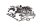 Screw set fairing frame Kawasaki ER 5 Twister ER500A/B-D 01-06